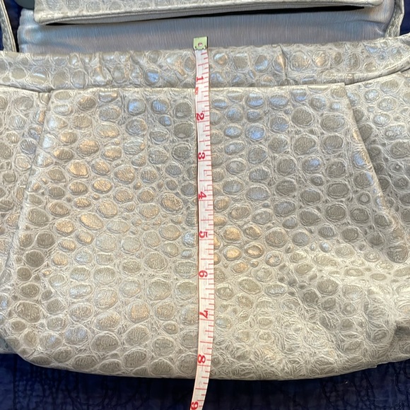 Patricia Smith Moon-Bags Milwaukee “Flapper” Embellished Pebble Textured Handbag - Picture 5 of 12